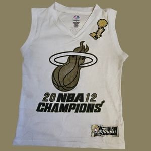 Majestic NBA 2012 Miami Heat Champions Jersey #3 Wade